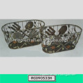 High Quality Set of 2 Metal Decoratve Basket